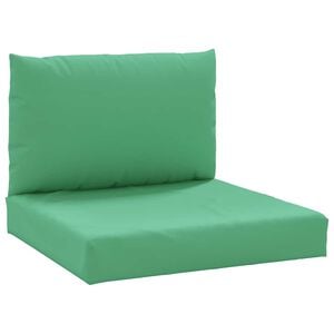 vidaXL Cojines para palets 2 unidades tela Oxford verde