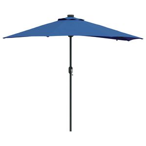 vidaXL Sombrilla de jard&iacute;n 294 x 150 x 223 cm Poli&eacute;ster y Acero