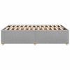 vidaXL Estructura de cama sin colchón tela gris claro 120x190 cm