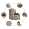 vidaXL Sillón reclinable de cuero sintético color capuchino