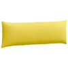 vidaXL Cojines de sof&aacute; 2 pcs Amarillo Claro 120 x 40 cm tela