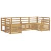 vidaXL Conjunto de sof&aacute;s de exterior 6 pcs Blanco 245 x 130,5 x 73 cm