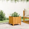 vidaXL Jardinera con forro madera maciza de acacia 42x42x40 cm