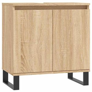 vidaXL Armario de ba&ntilde;o madera de ingenier&iacute;a roble Sonoma 58x33x60 cm