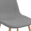 vidaXL Sillas de comedor giratorias 2 unidades tela gris claro