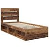vidaXL Estructura de cama con cabecera Madera vieja 90 x 200 cm
