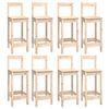 vidaXL Set de bar 9 piezas madera maciza de pino