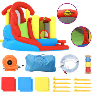 Happy Hop Castillo hinchable con tobogán y piscina 280x319x211 cm