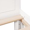 vidaXL Cama sin colch&oacute;n con cabecero madera de pino blanco 180x200 cm