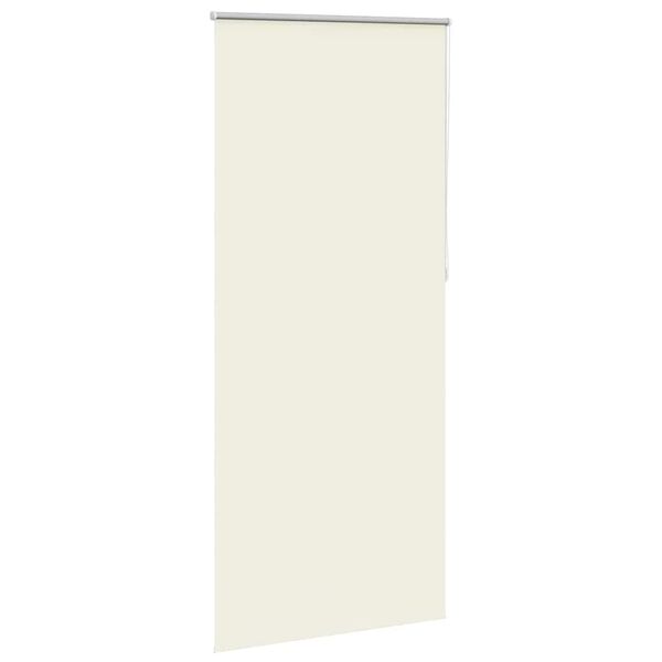 vidaXL Estor enrollable opaco 124,4x230 cm, tela, ancho 120 cm, blanco roto