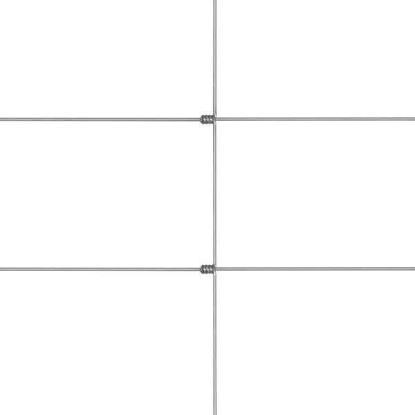 vidaXL Valla de jard&iacute;n de acero galvanizado plateado 50x1,5 m