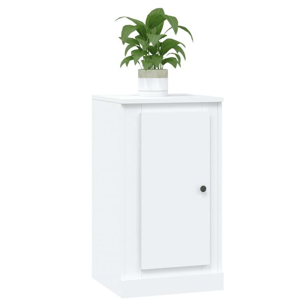 vidaXL Aparadores 2 uds madera contrachapada blanco 37,5x35,5x67,5 cm