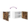 vidaXL Mueble colgante con puerta Roble Ahumado y 50 x 31 x 40 cm