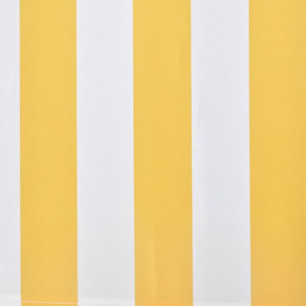 vidaXL Toldo plegable de 300 cm amarillo y blanco