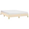 vidaXL Cama sin colchón tela color crema 140x190 cm
