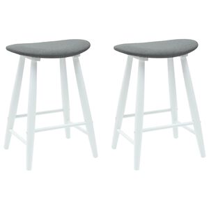 vidaXL Sillas de comedor 2 pcs 46 x 37 x 63 cm Madera de Caucho S&oacute;lido