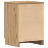 vidaXL Mesitas de noche 2 uds madera roble artisan 38x35x55 cm