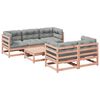 vidaXL Set de sof&aacute;s jard&iacute;n 6 pzas con cojines madera abeto Douglas