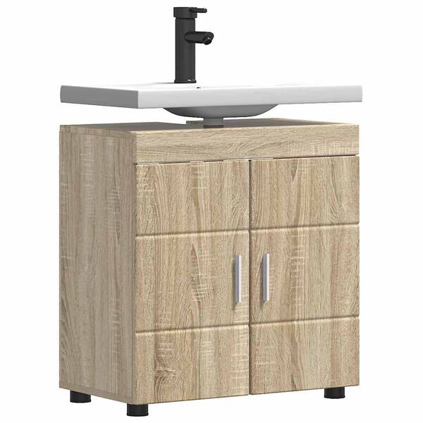 vidaXL Juego de Muebles de Ba&ntilde;o TULUM Roble Sonoma 60 x 34 x 63 cm