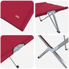 vidaXL Cama de Camping Plegable Rojo 62 x 194 x 42 cm Tela Oxford