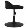 vidaXL Silla de comedor giratoria de terciopelo negro