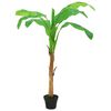 vidaXL &Aacute;rbol bananero artificial con macetero 180 cm verde
