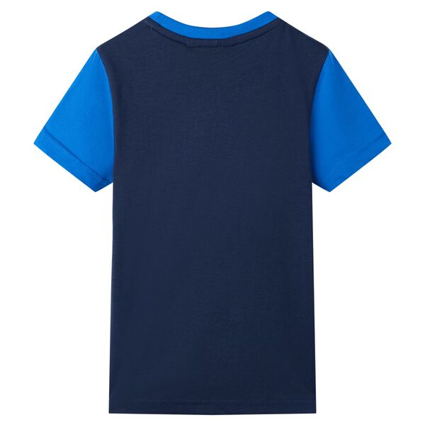 Camiseta de ni&ntilde;os azul y azul marino 116