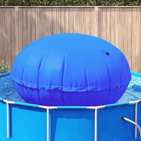 vidaXL Almohada para piscina sobre el suelo Azul &Oslash; 300 cm PVC