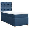 vidaXL Cama box spring con colch&oacute;n tela azul 90x190 cm