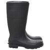 vidaXL Botas de agua negro n&uacute;mero 45 PVC