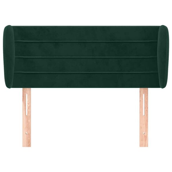 vidaXL Cabecero de terciopelo verde oscuro 93x23x78/88 cm