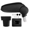 vidaXL Reposabrazos para coche Negro 11,5x32x(30-50) cm ABS