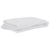 vidaXL Protector de colch&oacute;n impermeable blanco 160x220 cm