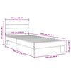vidaXL Estructura cama madera ingenier&iacute;a metal gris Sonoma 100x200 cm