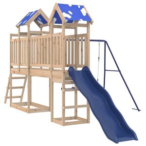 vidaXL Parque infantil de exterior de madera maciza de pino