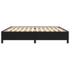 vidaXL Cama sin colchón tela negro 200x200 cm