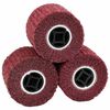 vidaXL Rodillos de Lijado 3 uds. Rojo 12 x 12 x 10 cm Fibra sint&eacute;tica