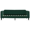 vidaXL Sof&aacute; cama nido con cajones terciopelo verde oscuro 90x200 cm
