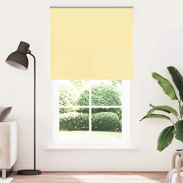vidaXL Estor Enrollable Opaco Amarillo 120x230 cm Tela Ancho 116,6 cm