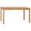 vidaXL Mesa de comedor de jard&iacute;n madera maciza de teca 140x80x77 cm