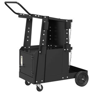 vidaXL Carro de soldadura Negro 91 x 47 x 96 cm Acero