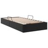 vidaXL Cama con almacenamiento Negro 90 x 190 cm Cuero sint&eacute;tico