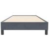 vidaXL Cama box spring sin colch&oacute;n gris oscuro terciopelo 100x220 cm