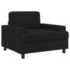 vidaXL Sill&oacute;n Negro Tela