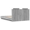 vidaXL Cama con cabecero madera de ingenier&iacute;a gris Sonoma 120x190 cm