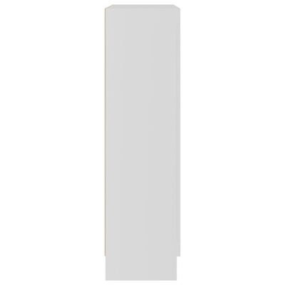 vidaXL Vitrina de madera contrachapada blanco 82,5x30,5x115 cm
