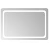 vidaXL Espejo de ba&ntilde;o LED Transparente 90 x 60 cm vidrio templado