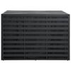 vidaXL Caja de almacenaje jardín ratán PE antracita 150x100x100 cm