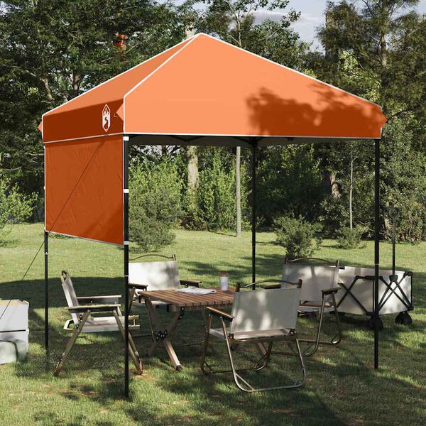 vidaXL Carpa Dosel Manual Naranja 194 x 194 x 251 cm tela