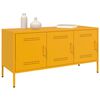 vidaXL Mueble de TV de acero amarillo mostaza 100,5x39x50,5 cm